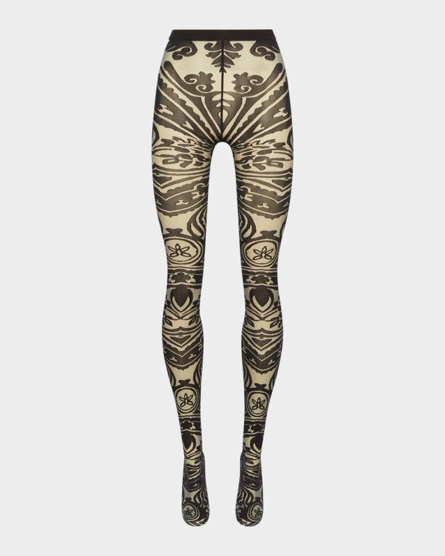 Etro Tattoo-Effect Tights